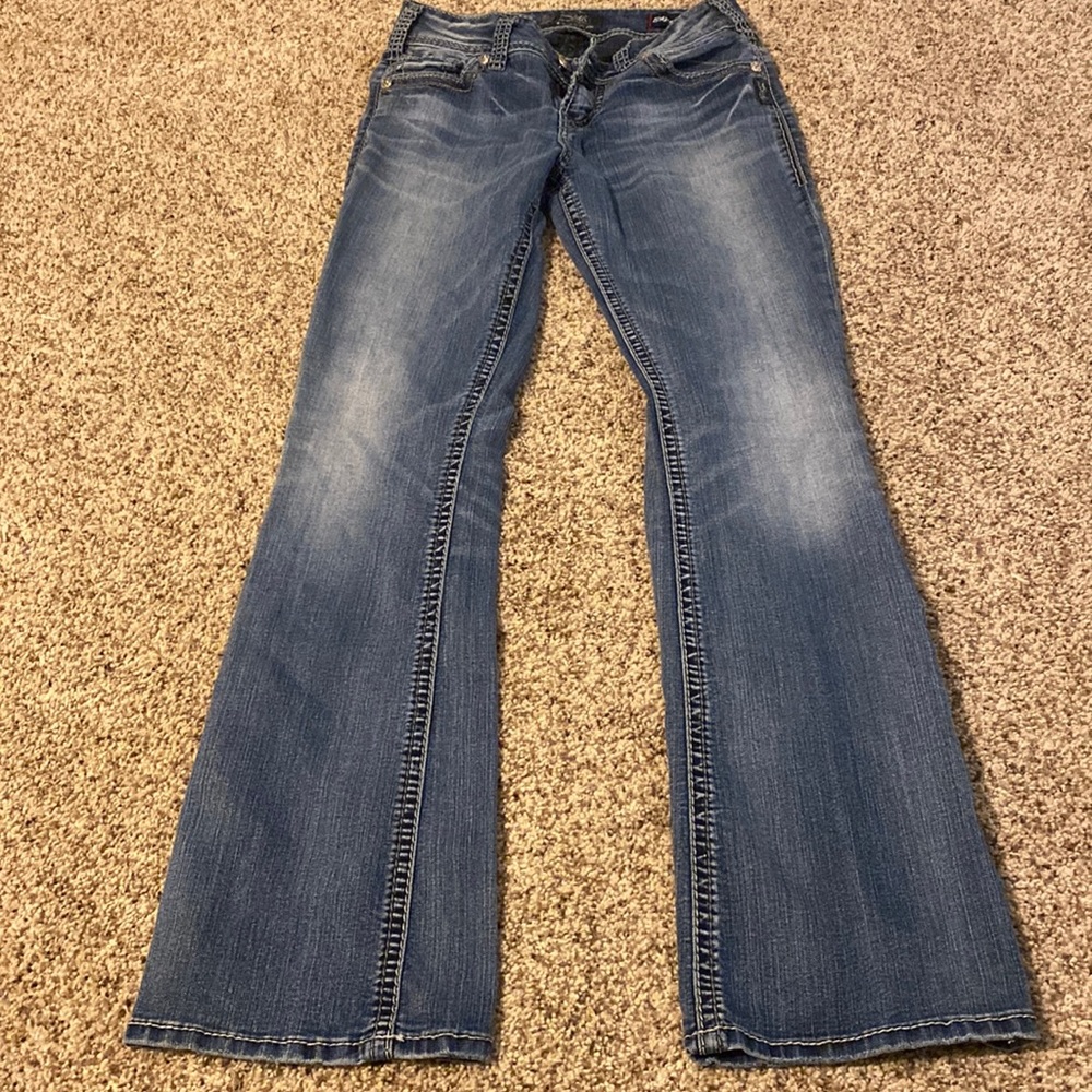Only worn once Silver Jeans